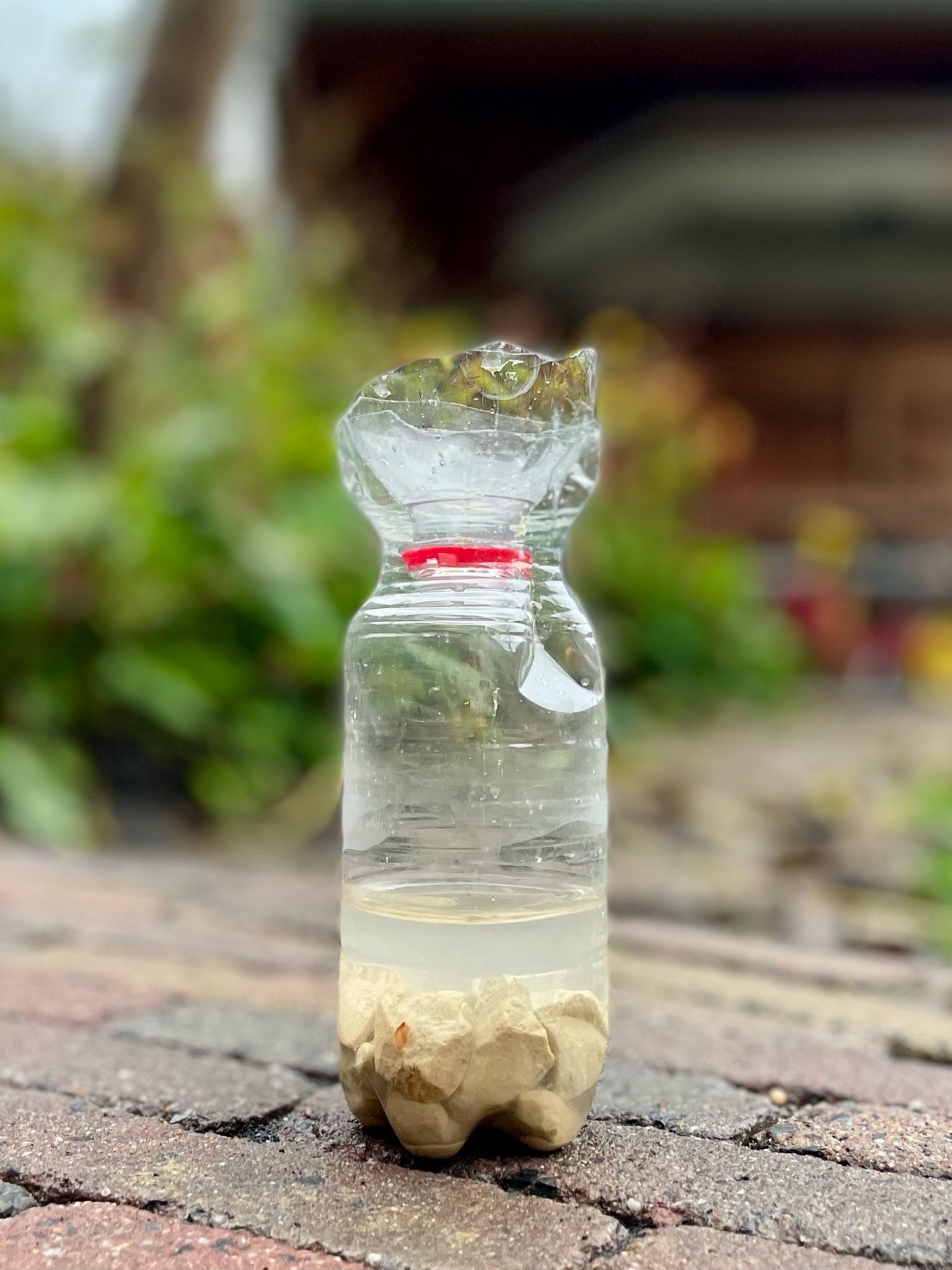 Regenmeters maken tijdens het thema aarde 